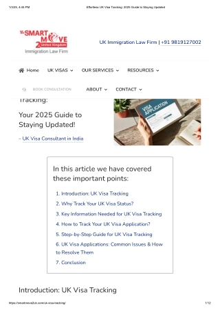 Effortless UK Visa Tracking: 2025 Guide to Staying Updated