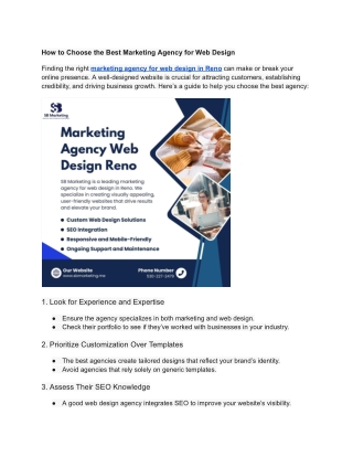 How to Choose the Best Marketing Agency for Web Design