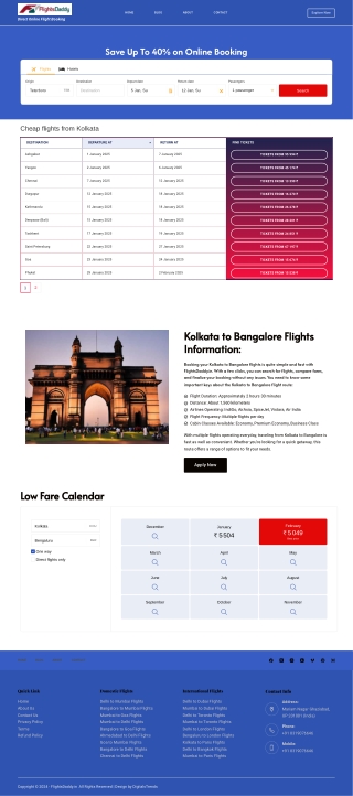Kolkata to Bangalore Flights Search Compare and Book Online