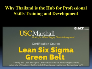 Why Thailand is the Hub for Professional Skills Training and Development