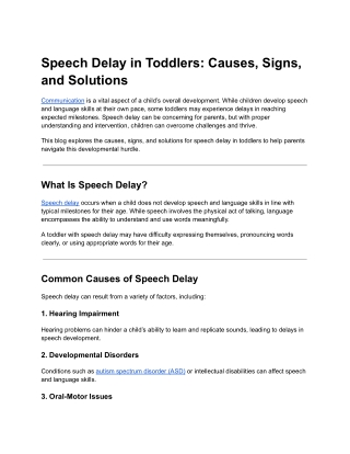 Speech Delay in Toddlers_ Causes, Signs, and Solutions