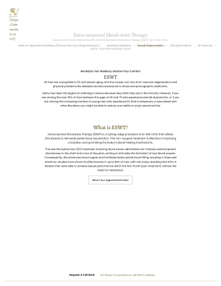 Extracorporeal Shockwave Therapy (ESWT) London
