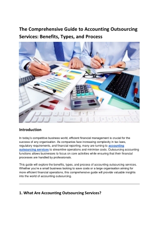 The Comprehensive Guide to Accounting Outsourcing Services_ Benefits, Types, and Process