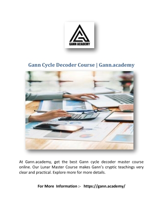 Gann Cycle Decoder Course | Gann.academy