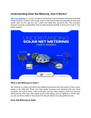 Solar Net Metering