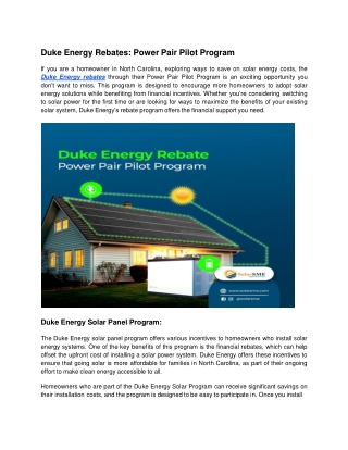 Duke Energy Rebates