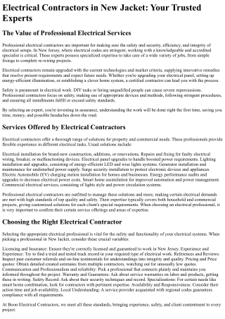Boon Electrical Contractors