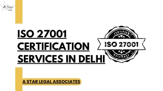ISO 27001 Certification in Delhi 9314321001