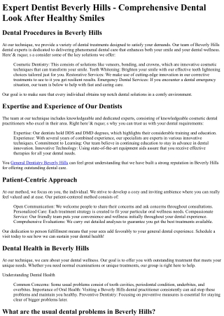 Dental Group of Beverly Hills