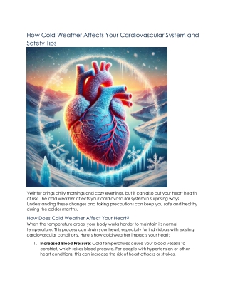 The Influence of Urban Living on Heart Disease Risks