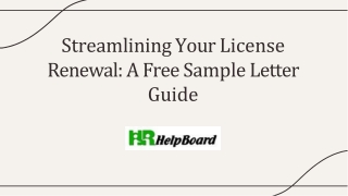license renewal letter