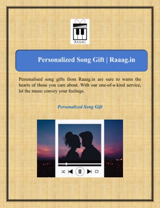 Personalized Song Gift | Raaag.in