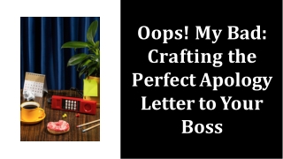 apology letter to boss