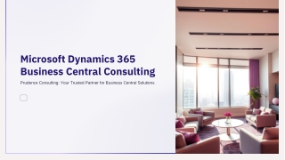 Microsoft Dynamics 365 Business Central Consulting - Prudence Consulting