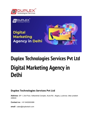 Digital Marketing Agency in Delhi