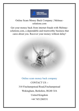 Online Scam Money Back Company  Melmac-solutions