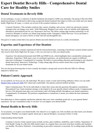 Dental Group of Beverly Hills