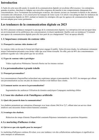 Les tendances de la communication digitale en 2023