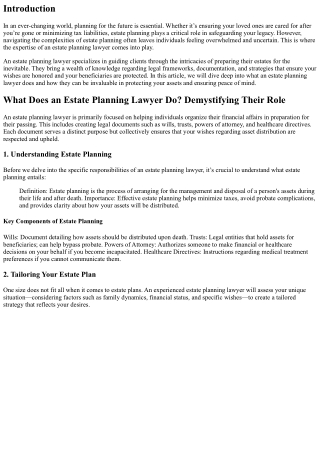What Does an Estate Planning Lawyer Do? Demystifying Their Role