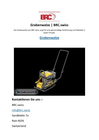 Grabenwalze BRC.swiss