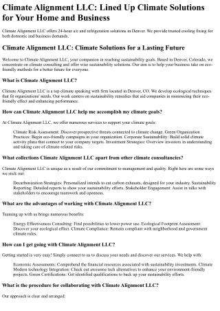 Climate Alignment