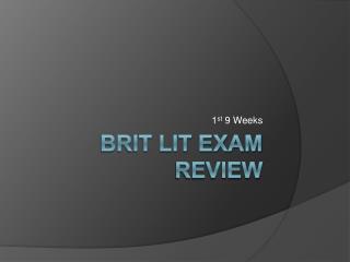 Brit Lit Exam Review