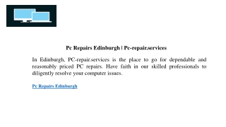 Pc Repairs Edinburgh Pc-repair.services