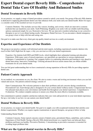Dental Group of Beverly Hills
