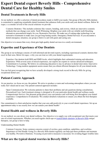 Dental Group of Beverly Hills