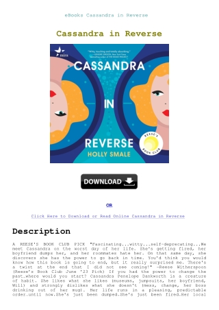 eBooks Cassandra in Reverse