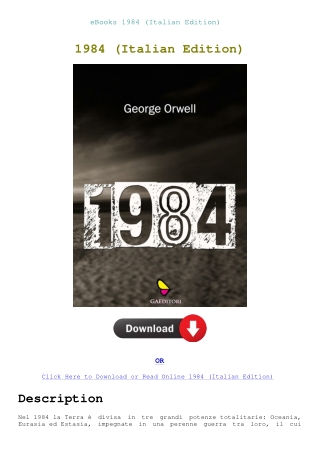 eBooks 1984 (Italian Edition)
