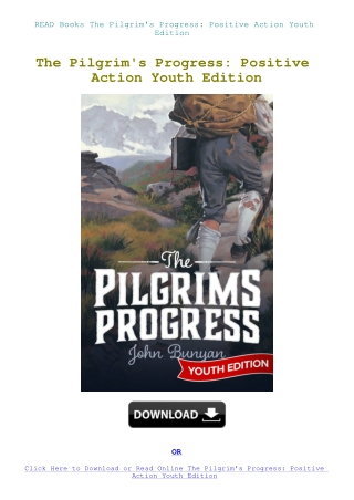 READ Books The Pilgrim's Progress Positive Action Youth Edition