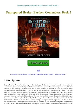 eBooks Unprepared Healer Earthen Contenders  Book 2