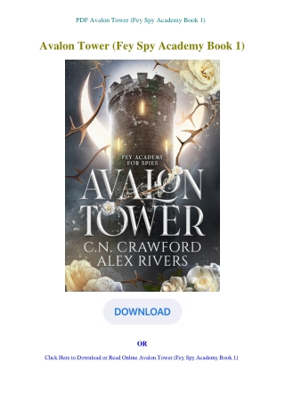 PDF Avalon Tower (Fey Spy Academy Book 1)