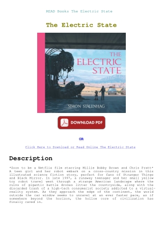 READ Books The Electric State
