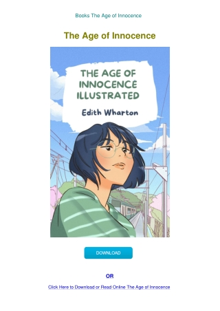 Books The Age of Innocence