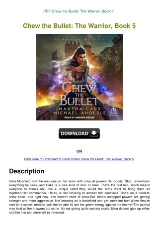 PDF Chew the Bullet The Warrior  Book 5