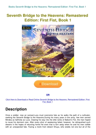 Books Seventh Bridge to the Heavens Remastered Edition First Fist  Book 1