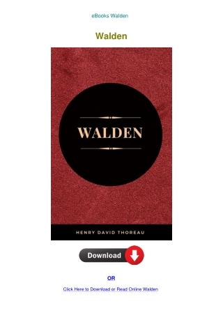 eBooks Walden