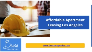 Affordable Apartment Leasing Los Angeles - www.bessaproperties.com