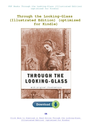 PDF Books Through the Looking-Glass (Illustrated Edition) (optimized for Kindle)