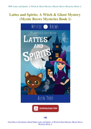 PDF Lattes and Spirits A Witch & Ghost Mystery (Mystic Brews Mysteries Book 1)
