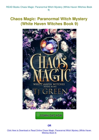 READ Books Chaos Magic Paranormal Witch Mystery (White Haven Witches Book 9)