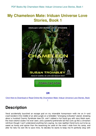 PDF Books My Chameleon Mate Iriduan Universe Love Stories  Book 1