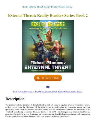 Books External Threat Reality Benders Series  Book 2