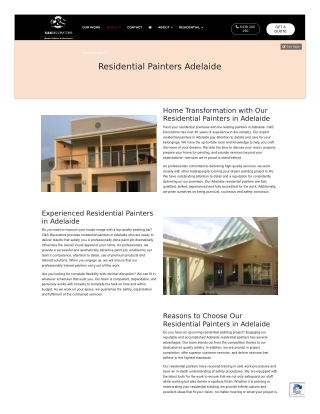 Residential Painters Adelaide