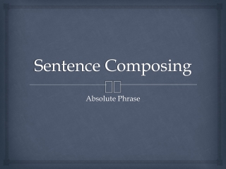 Sentence Composing
