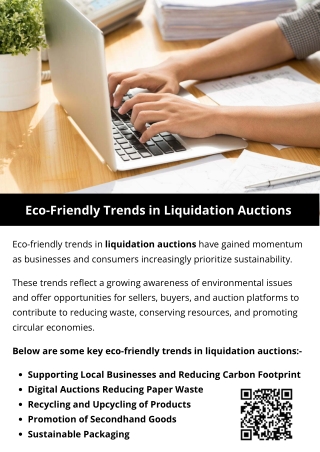 Eco-Friendly Trends In Liquidation Auctions