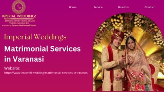 Matrimonial Services in Varanasi