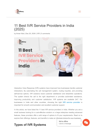 IVR Service Providers